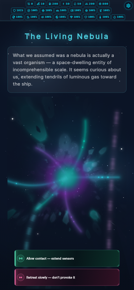The Living Nebula encounter
