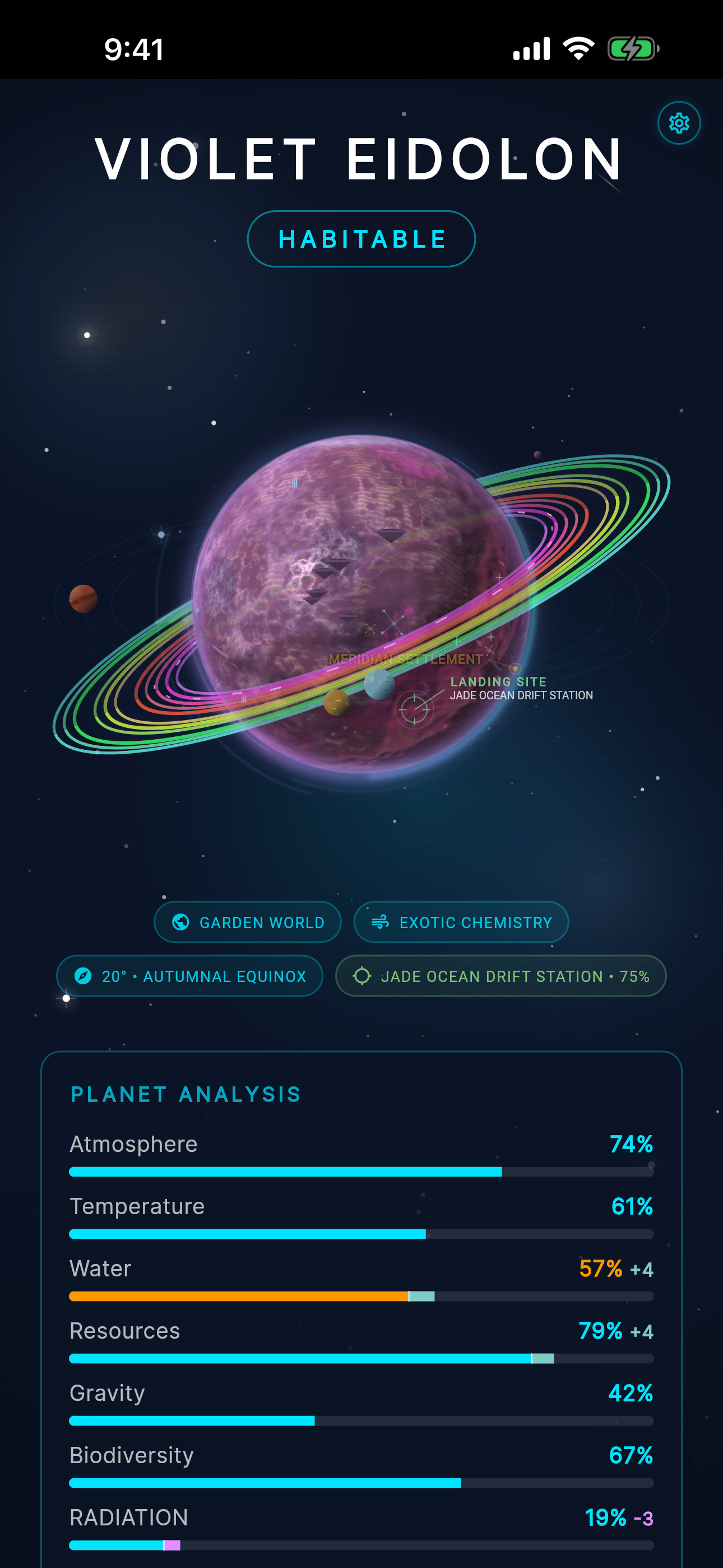 Landing assessment on iPhone