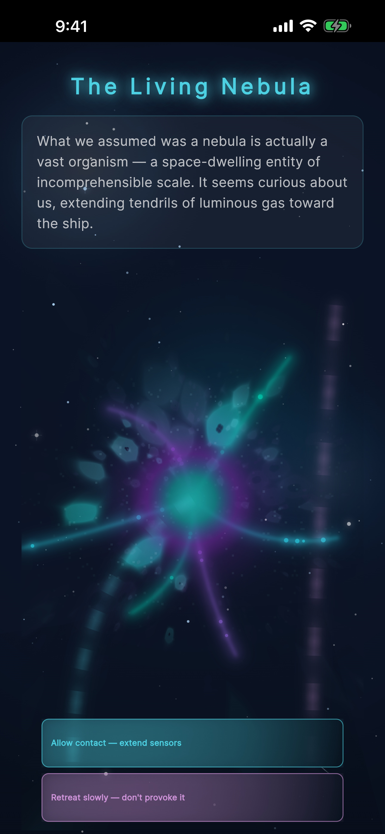 The Living Nebula on iPhone