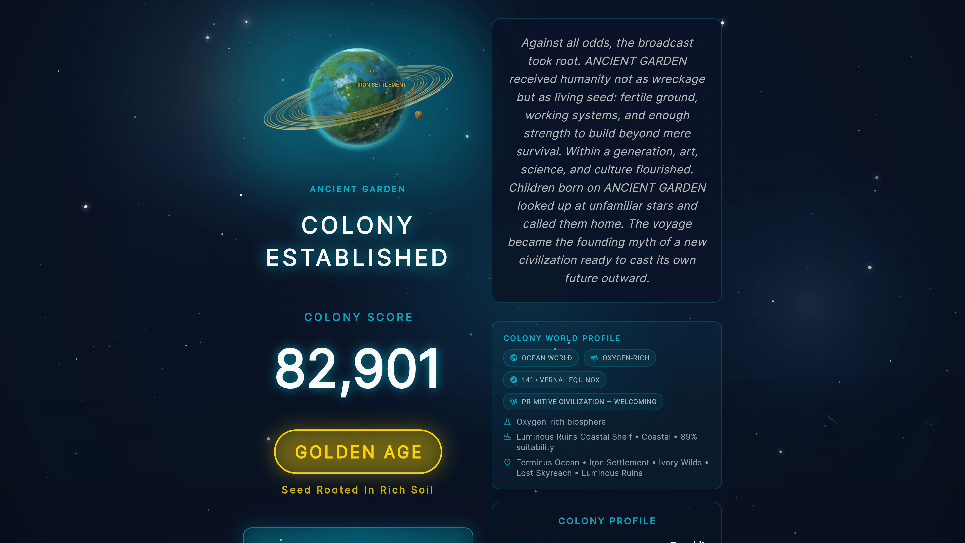Colony outcome